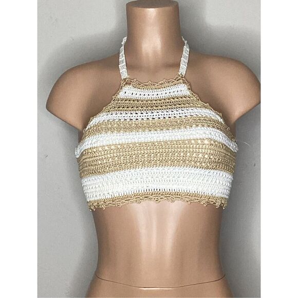 New. Pilyq crochet bikini top.Small. Retails $118 - Picture 6 of 9